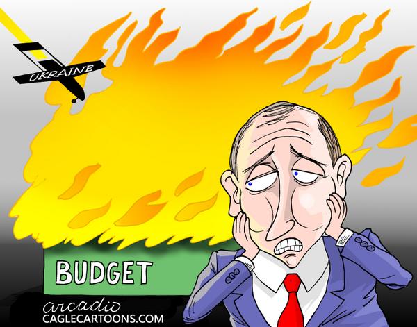 Putin ruins the Russian budget.