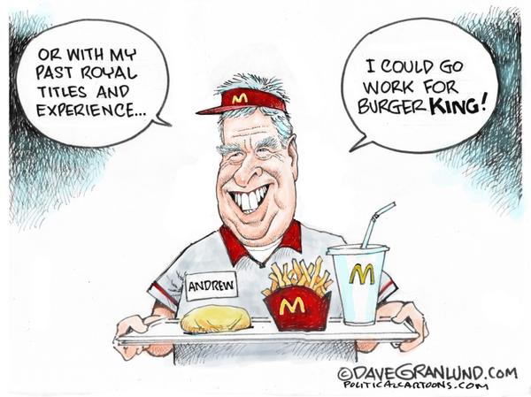 Former Prince Andrew future