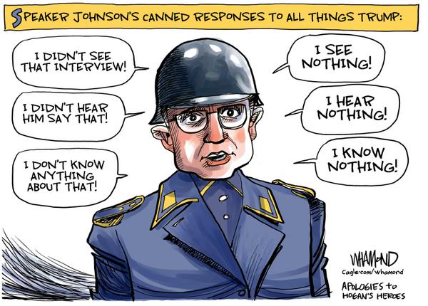 Speaker Johnson dodging questions