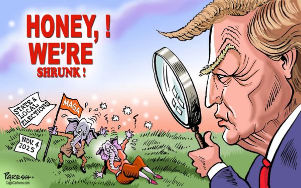 Republicans shrink in polls