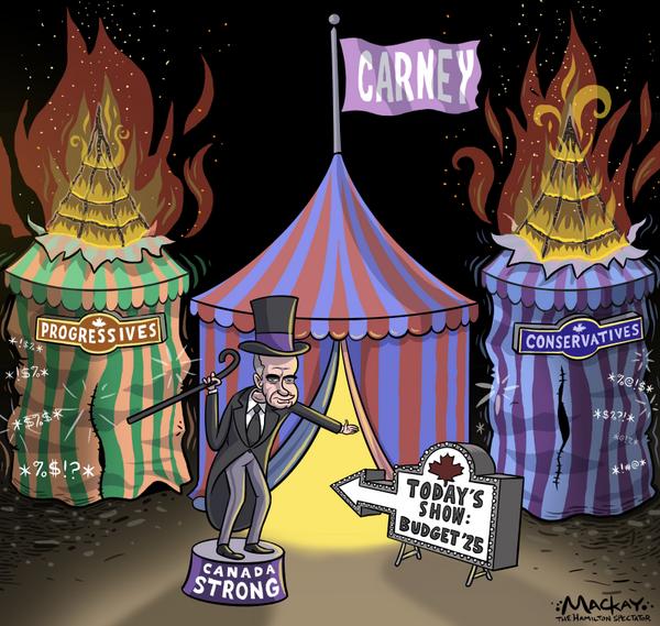 Mark Carney between Progressives and Conservatives