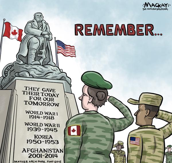 Remembrance: Canada and USA military ties