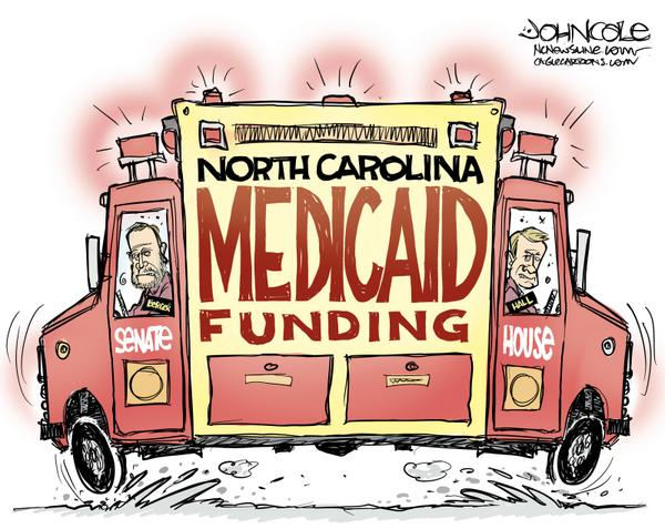 NC Berger and Hall battle over Medicaid funding