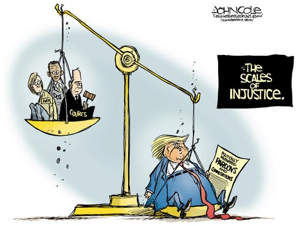 Trump's scales of injustice