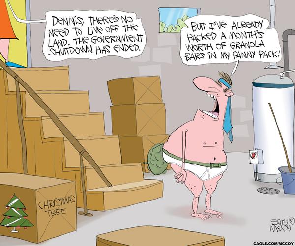 Man Was Prepared For Continued Shutdown