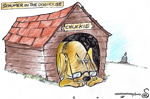 SCHUMER IN THE DOG HOUSE