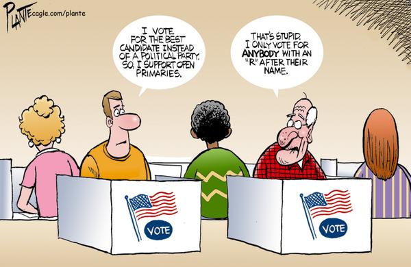 Two guys discuss open primaries