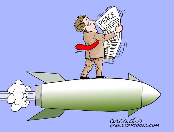 The desperate search for peace.