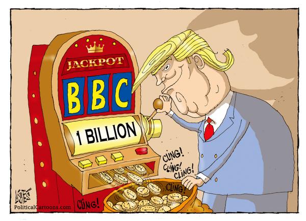 TRUMP SUES BBC
