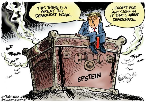 Trump sitting on Epstein files