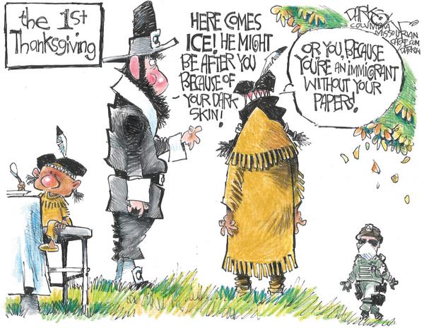 ICE at the first Thanksgiving