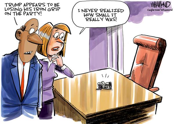 Trump losing grip on party