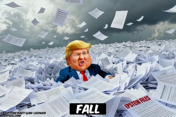 Trump buried under documents