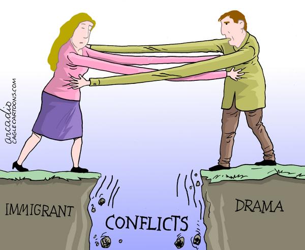 The drama of immigrants around the world.