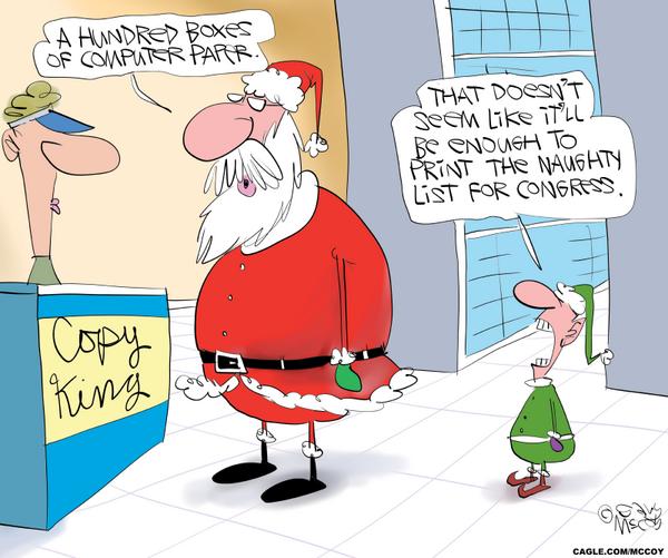 Congress On Santa's Naughty List
