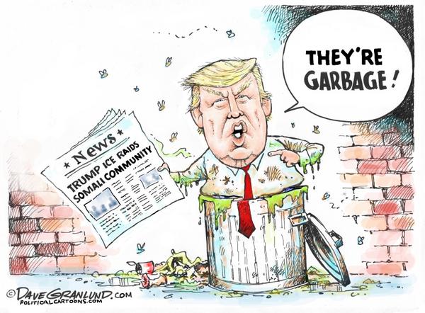 Trump calls Somalis garbage