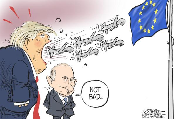 Verbal attacks on Europe