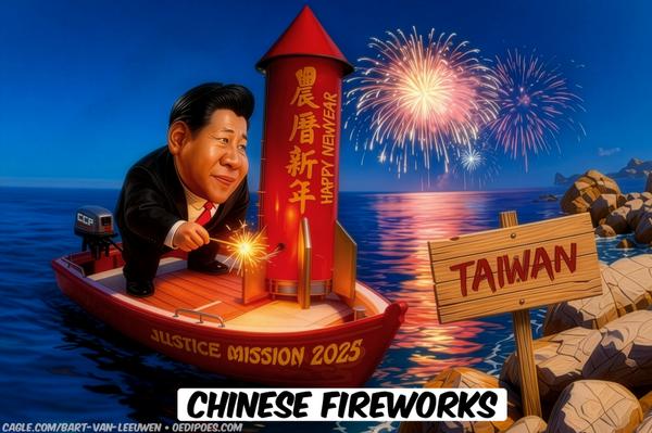 Xi Jinping set offs fireworks