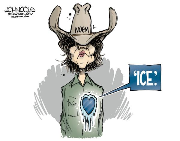 Kristi Noem's heart of ICE