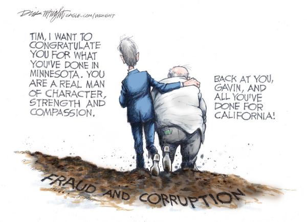 Newsom Compliments Walz