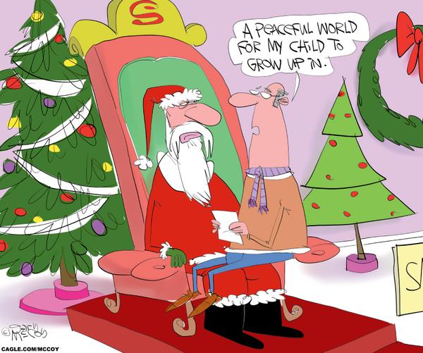Asking Santa For Peace