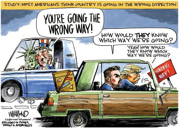 America is going the wrong way