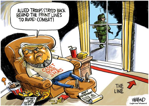 Trump disrespects allies and military again