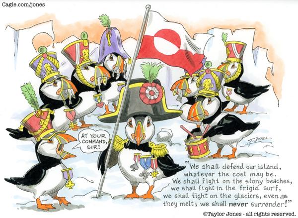Greenland puffins defend sovereignty