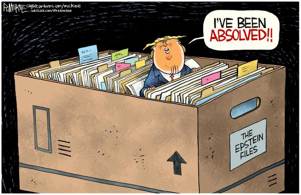 Trump Neck-deep in Epstein Files