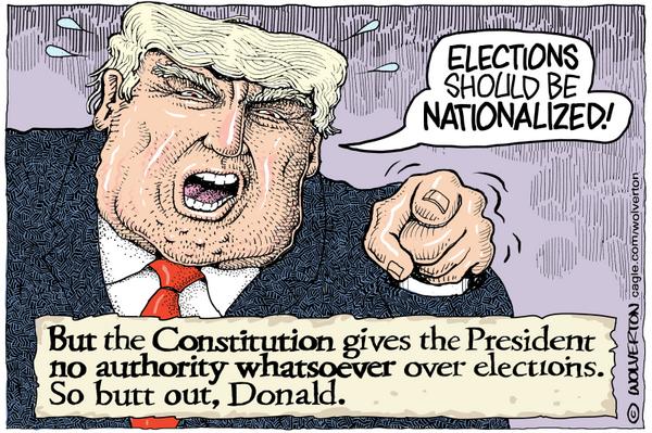 Trump Demands Election Nationalization
