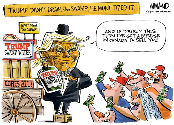 Draining the swamp water