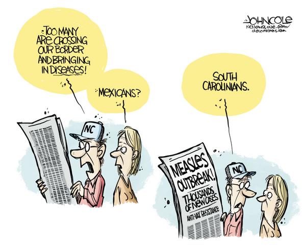 NC Measles infections in South Carolina