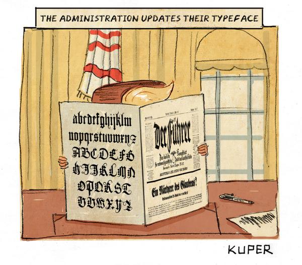 Trump Administration Finds A New Typeface