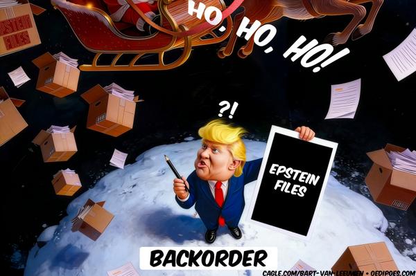 Boxes of documents falling down on Trump