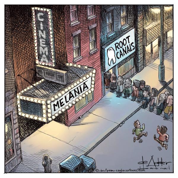 Melania the movie is not being attended