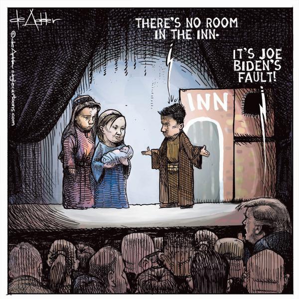 Trump blames Joe Biden for everything