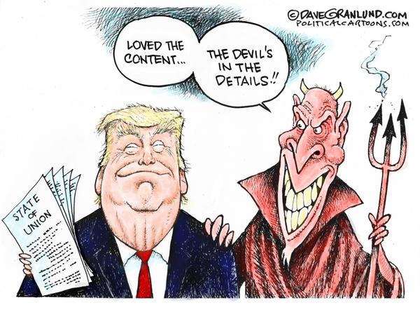 Trump address critique