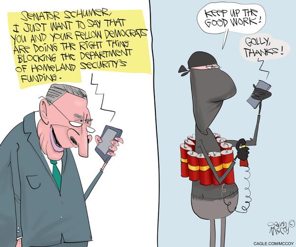 Dems Stop DHS Funding