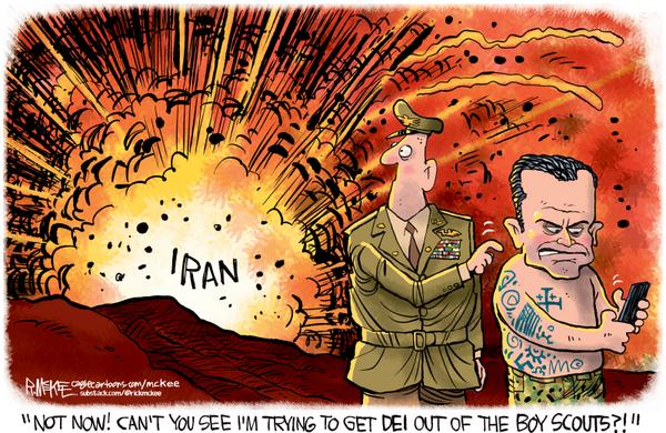 Hegseth Peace With Boy Scouts War With Iran