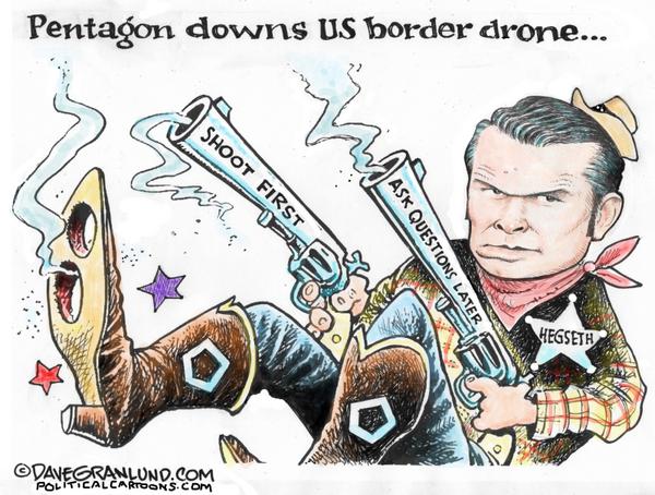 Pentagon downs US border drone