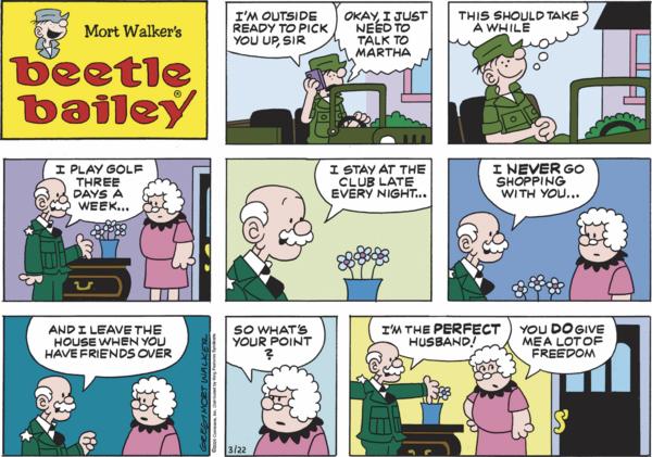 Beetle Bailey for 3/22/2026