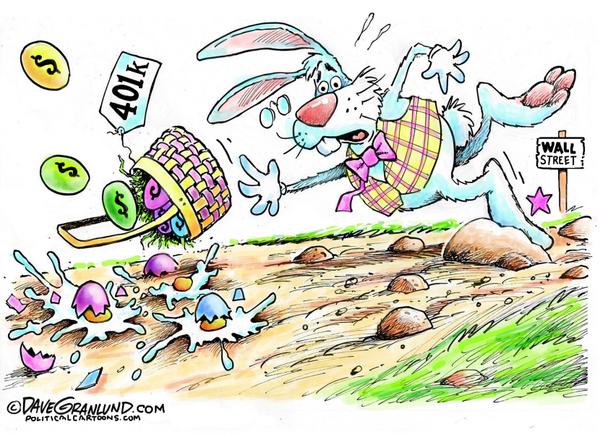 Wall st and 401k eggs
