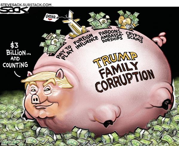Trump Family Grift Piggy Bank Foreign Cash And Scams
