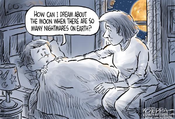 Kid's Bedtime Blues: Moon Dreams Crushed by Earth's Nightmare Circus