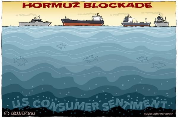 Hormuz Blockade and Sunken Consumer Sentiment