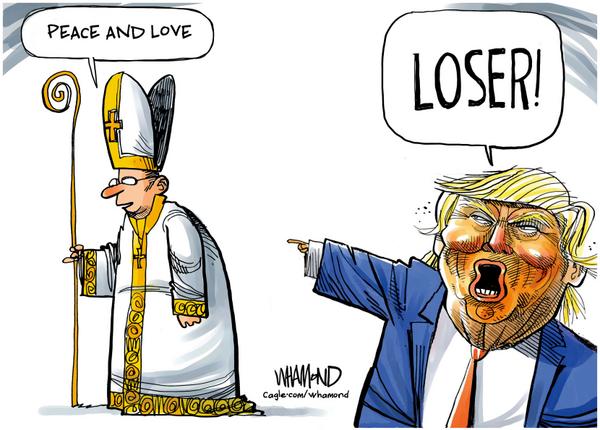 Trump bashes Pope