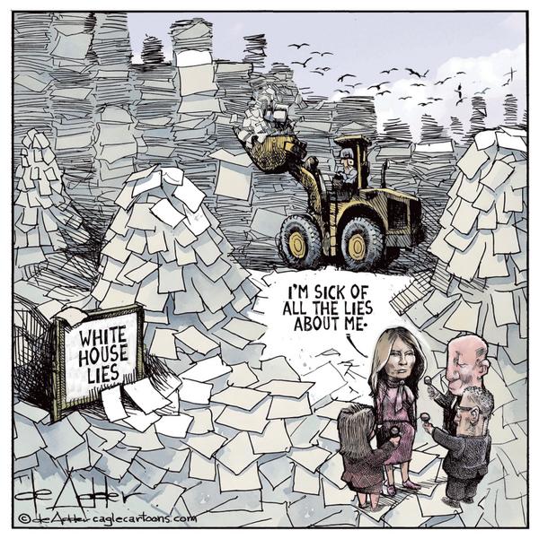 Melania sick of the lies