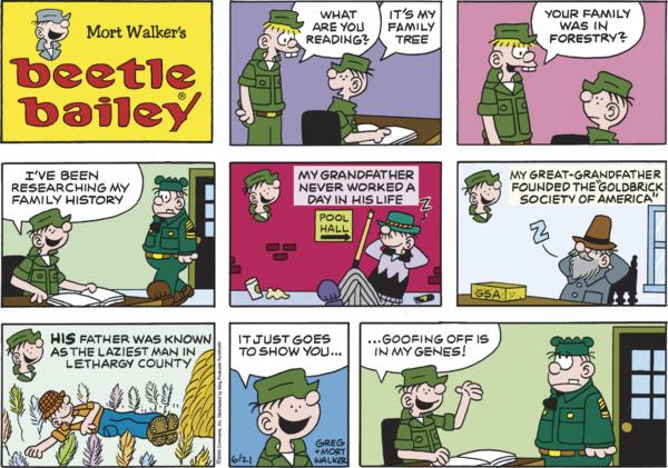Beetle Bailey for 6/21/2026