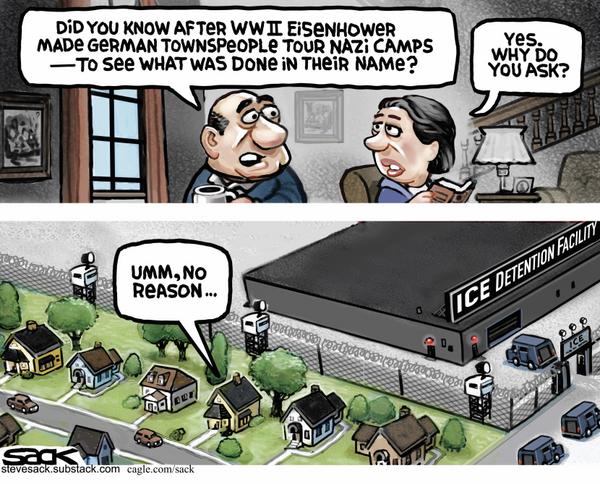ICE Detention Next Door - Eisenhower Nazi Camps Lesson