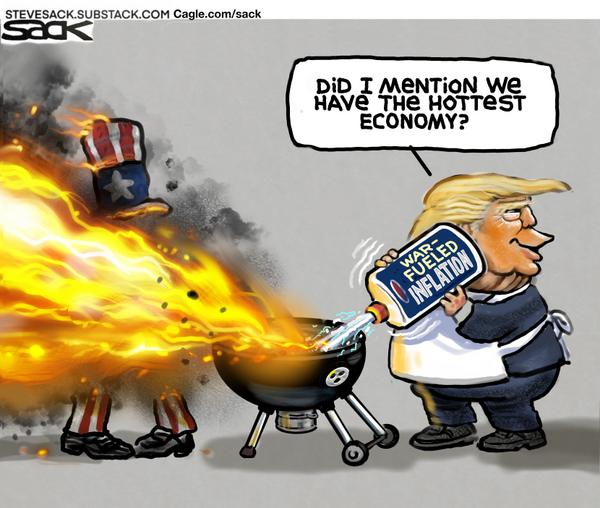 Grill Master Trump - War-Fueled Inflation BBQ